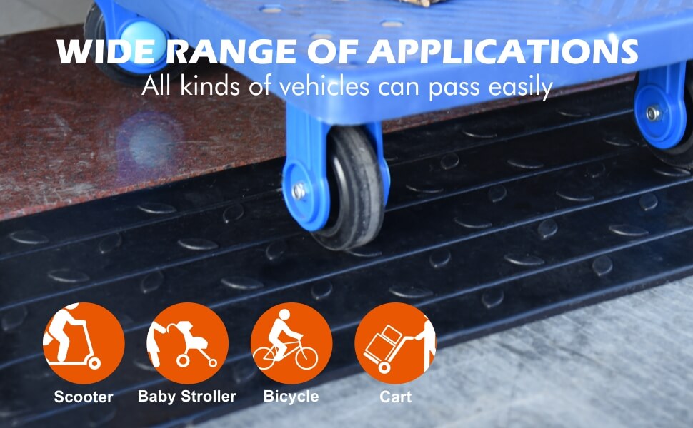 WIDE RANGE OF APPLICATIONS All kinds of vehicles can pass easily