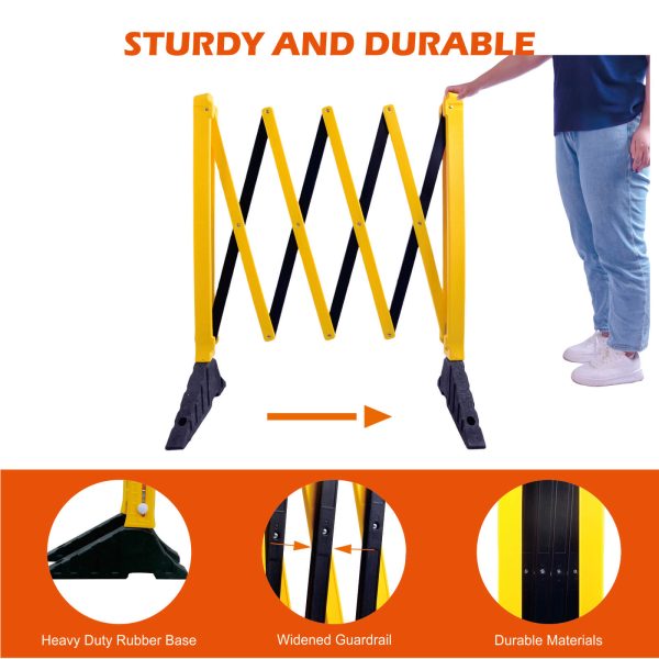 Supplied with heavy-duty rubber feet for extra stability . Compact, lightweight and durable . Anti-trip feet help to reduce trip risks . Can be easily unfolded. Portable & Easy storage.