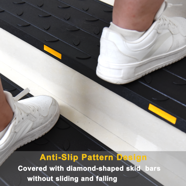 Anti-Slip Pattern Design; Covered with diamond-shaped skid bars without sliding and falling;