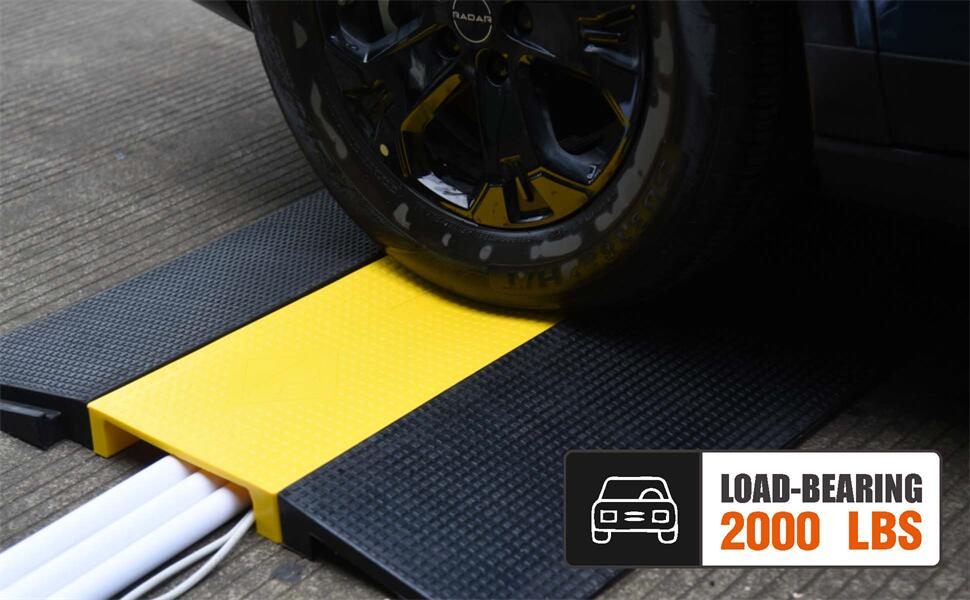 9 x2 Inch Large Channel; The 2000Lbs loading weight capacity ensures that you can drive your car over the ramp without affecting the cables running inside.