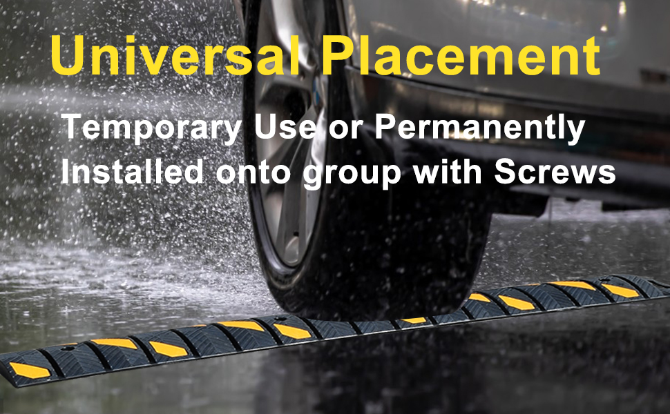 Universal Placement asphalt gravelcemant and uneven surfaces.