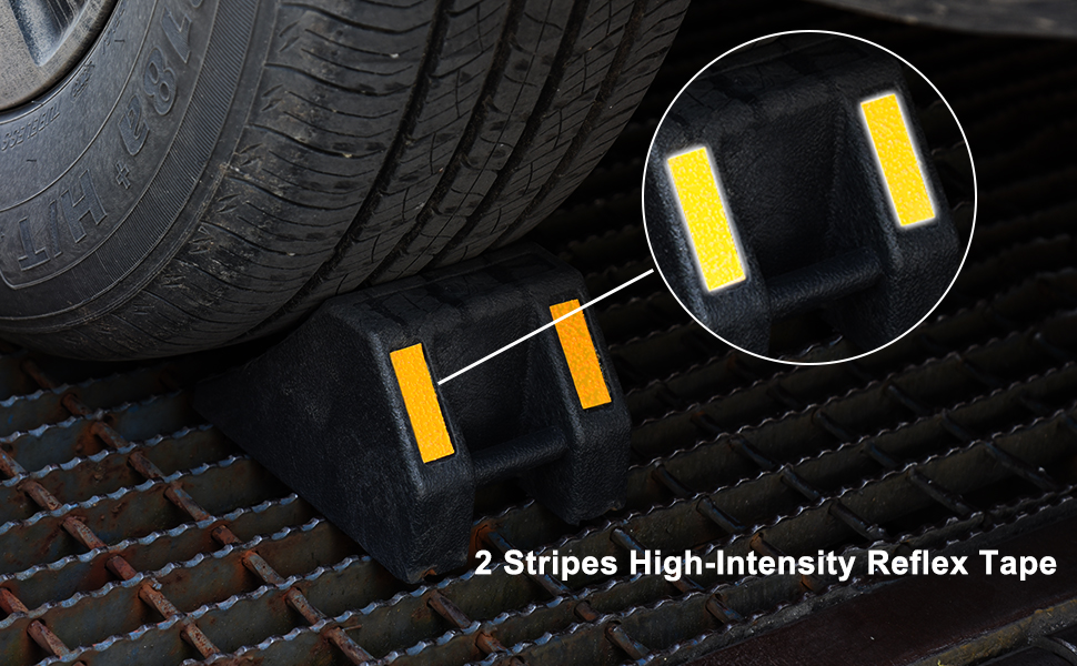 2 Stripes High-Intensity Reflex Tape ,Very eye-catching during the day and at night,Guide drivers to park safely.