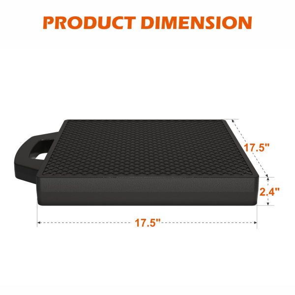 Rubber Outrigger Pad Product Dimension.