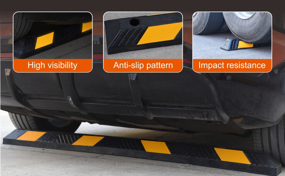 High visibility; Anti-slip pattern; Impact resistance;